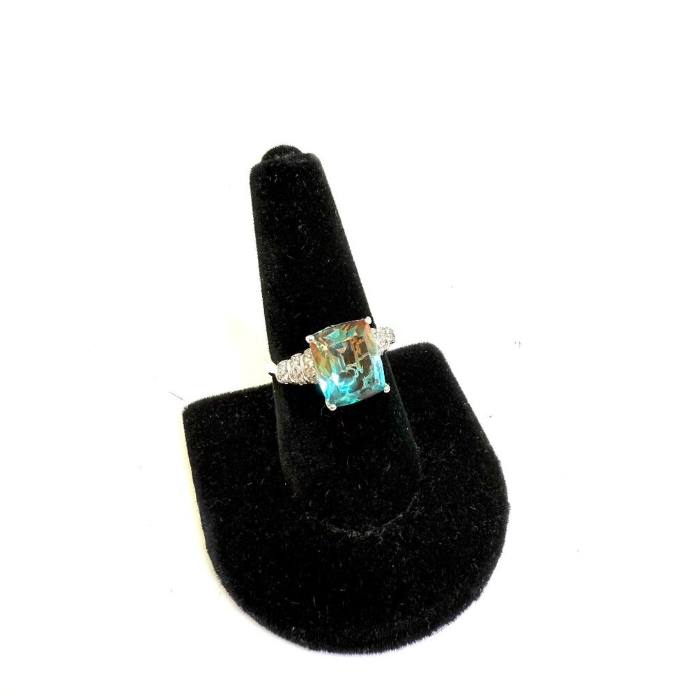 😍"Put a Ring On IT Event" Acqua Terra Costa Quartz Ring